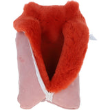 Natural Sheepskin Hot Water Bottle Cover Orange: WOOL WATER