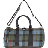 Ashwood Leather & Harris Tweed® Cloth Large Holdall Brown/Mcload: TW-47-01-BM