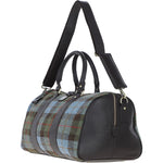 Ashwood Leather & Harris Tweed® Cloth Large Holdall Brown/Mcload: TW-47-01-BM