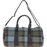 Ashwood Leather & Harris Tweed® Cloth Large Holdall Brown/Mcload: TW-47-01-BM