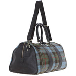 Ashwood Leather & Harris Tweed® Cloth Large Holdall Brown/Mcload: TW-47-01-BM