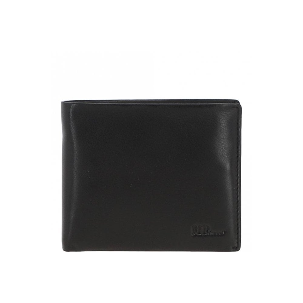 Marta Ponti Luxury Leather Wallet Black: MP B21PO50