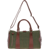 Ashwood Leather & Tweed Doctor Holdall Tan/Green Check: TW-46-10-TGNH