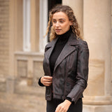 Ashwood Leather Biker Jacket Black Antique: AWL-622