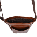 Mens A4 Ipad Pocket Leather Messenger Bag Chestnut/vt : Benjamin