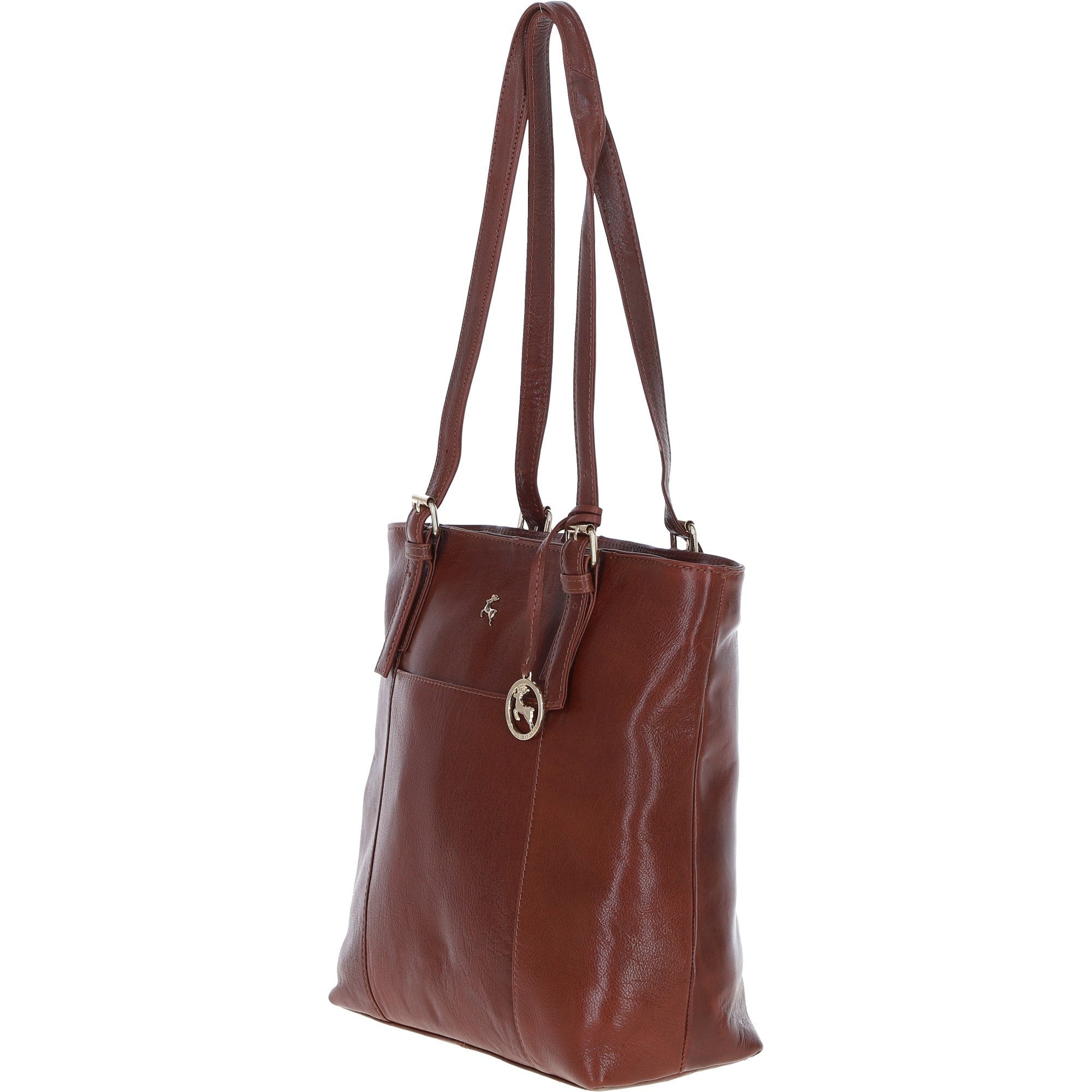 Ashwood Classic Leather Tote Bag Cognac: Evie