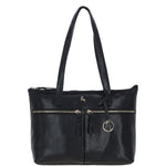 Ashwood Sleek Leather Tote Bag Black: Amelia
