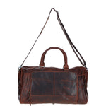 Leather Holdall with Spacious Interior Cognac: FE-25
