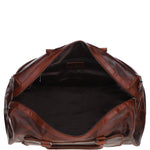 Leather Holdall with Spacious Interior Cognac: FE-25