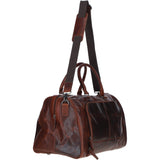 Leather Holdall with Spacious Interior Cognac: FE-25