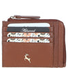Ashwood Leather RFID Protected Purse with Zip Pocket 2 Tone Tan: 31800