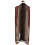 Ashwood Leather RFID Protected Purse with Zip Pocket 2 Tone Tan: 31800