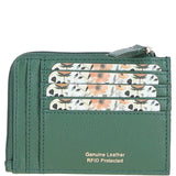 Ashwood Leather RFID Protected Purse with Zip Pocket Black Forest: 31800