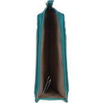 Ashwood Leather RFID Protected Purse with Zip Pocket Deep Lake: 31800