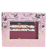 Ashwood Leather RFID Protected Purse with Zip Pocket Light Wine: 31800