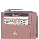Ashwood Leather RFID Protected Purse with Zip Pocket Rose: 31800
