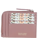 Ashwood Leather RFID Protected Purse with Zip Pocket Rose: 31800