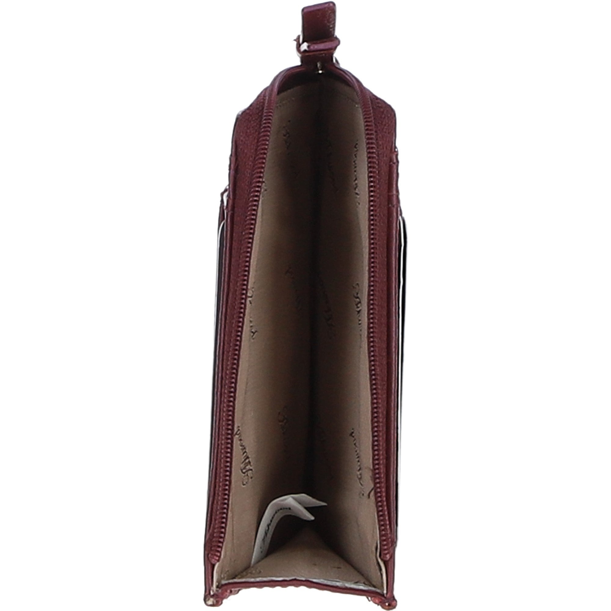 Ashwood Leather RFID Protected Purse with Zip Pocket Wine: 31800