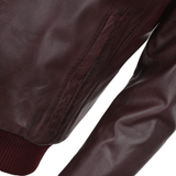 Leather Bomber Jacket Oxblood: FO WILLIE