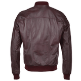 Leather Bomber Jacket Oxblood: FO WILLIE