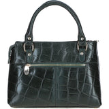 Croc Finish Leather Tote Bag Green/croc: 19-157