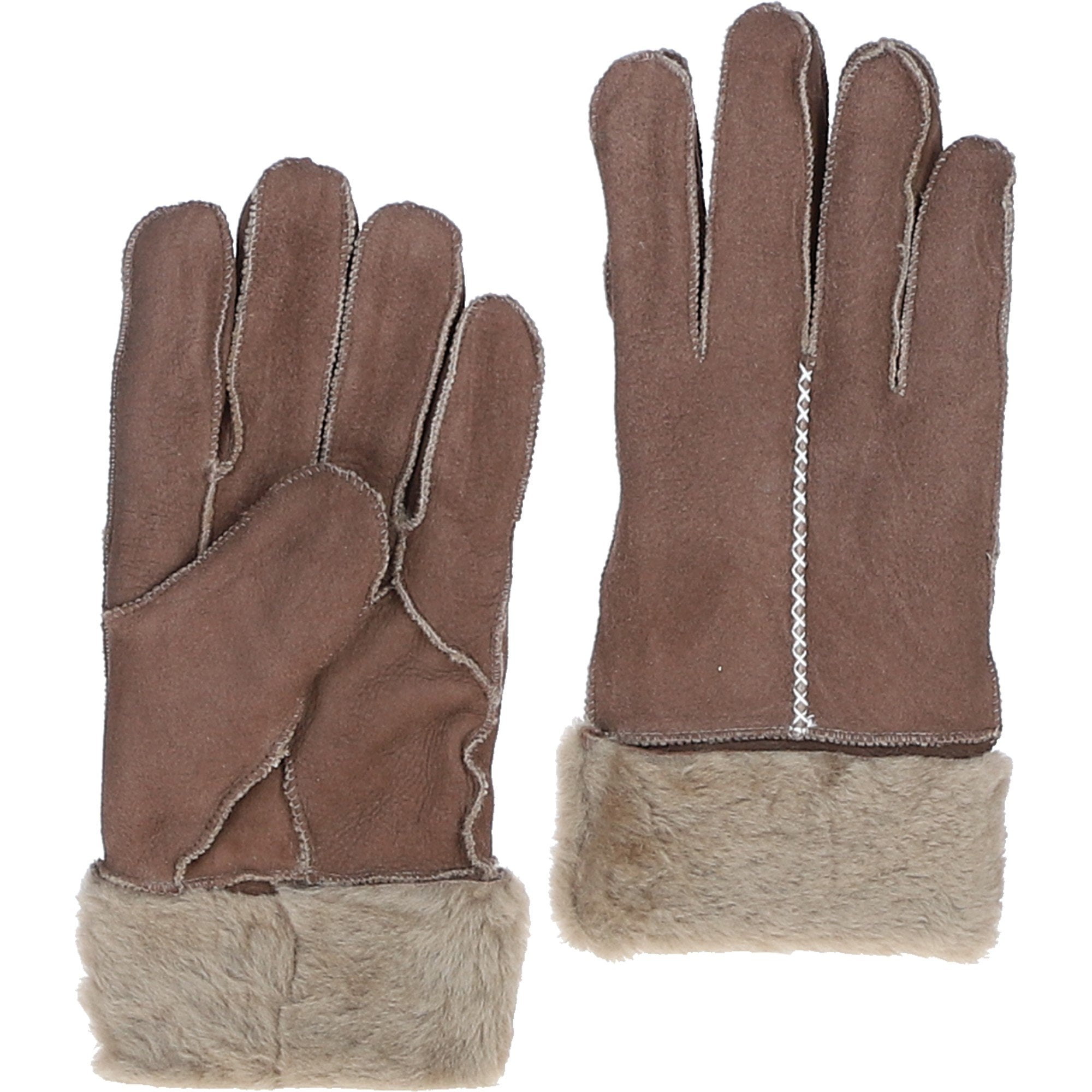 Womens Leather Sheepskin Gloves Expresso: FEN-901