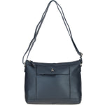 Ashwood Ladies Leather Shoulder Bag Navy: AJ1
