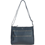 Ashwood Ladies Leather Shoulder Bag Navy: AJ3