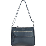 Ashwood Ladies Leather Shoulder Bag Navy: AJ3