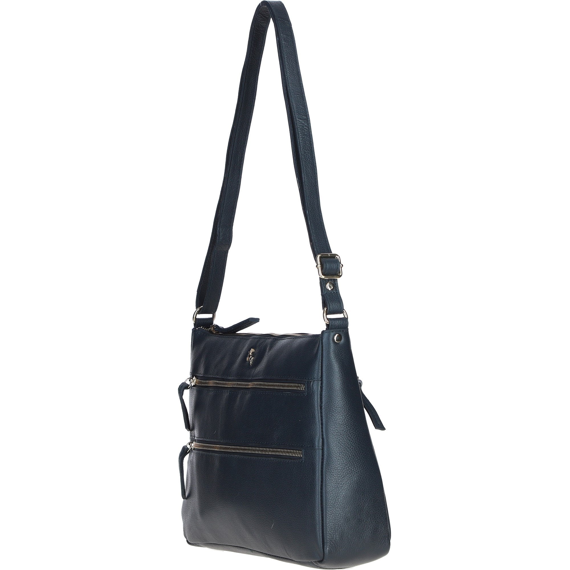 Ashwood Ladies Leather Shoulder Bag Navy: AJ3