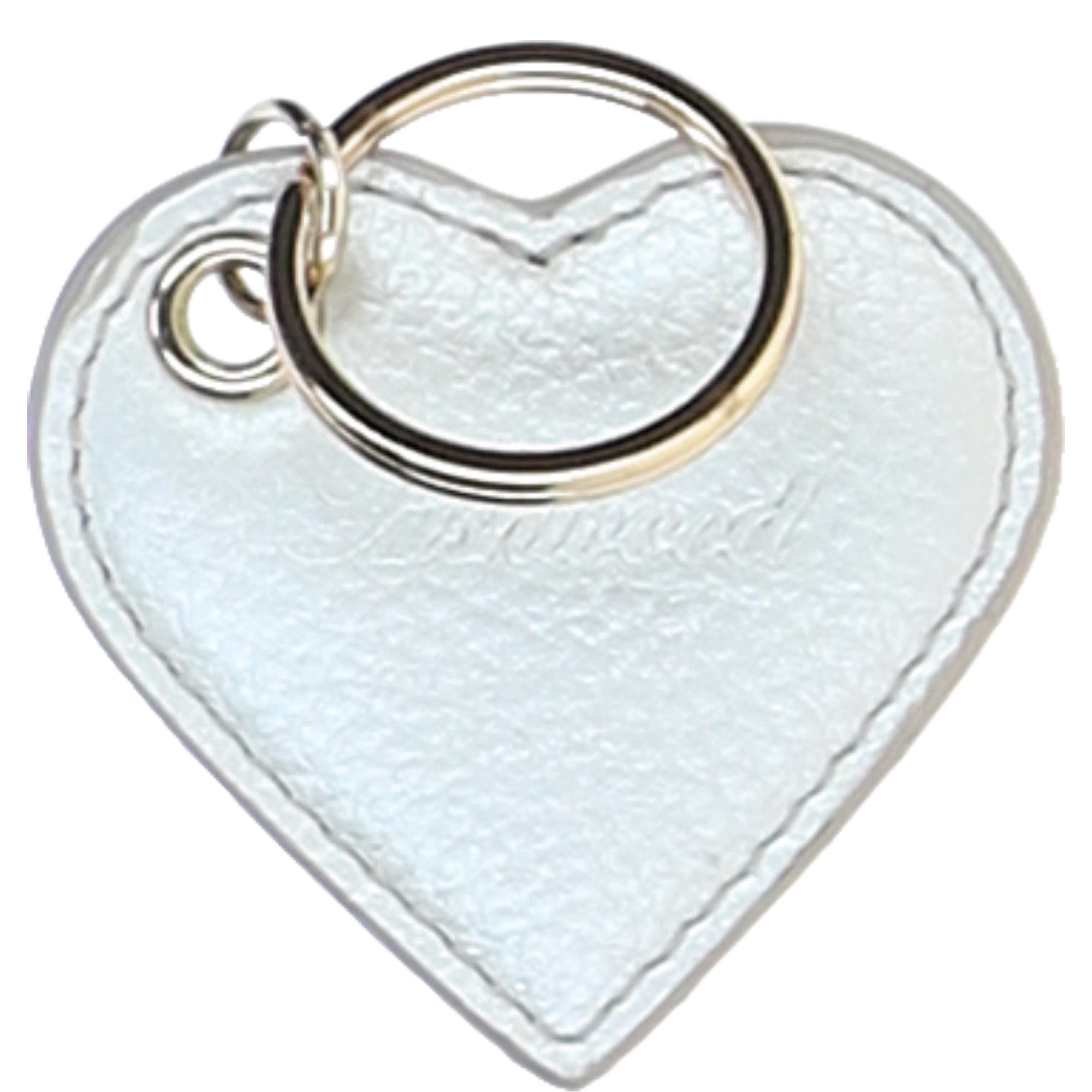 Leather Card Holder & Key Ring Gift Set Silver :slg-31342