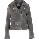 Exquisite Ashwood Leather Ladies Biker Jacket Antique: AWL-1881