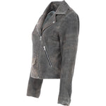 Exquisite Ashwood Leather Ladies Biker Jacket Antique: AWL-1881