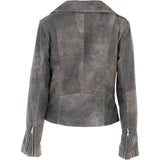 Exquisite Ashwood Leather Ladies Biker Jacket Antique: AWL-1881