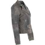 Exquisite Ashwood Leather Ladies Biker Jacket Antique: AWL-1881
