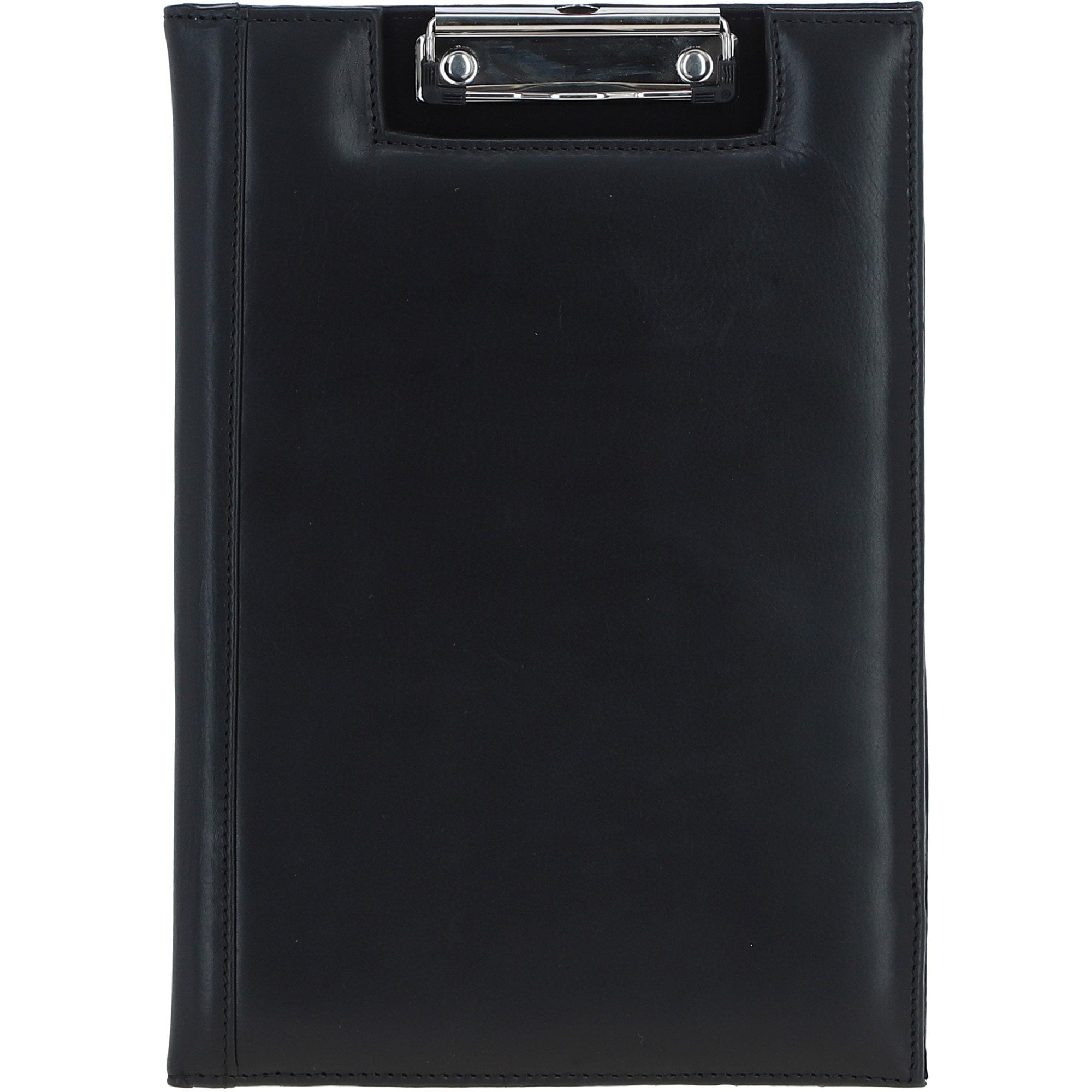 Ashwood Leather Clip Pad Folder Black: PL-40