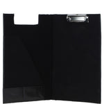 Ashwood Leather Clip Pad Folder Black: PL-40