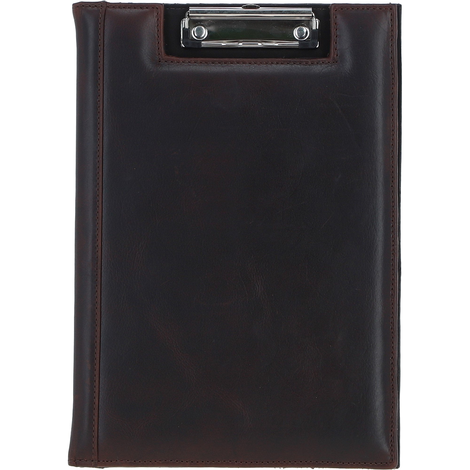 Ashwood Leather Clip Pad Folder Brown: PL-40