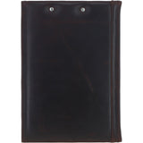 Ashwood Leather Clip Pad Folder Brown: PL-40