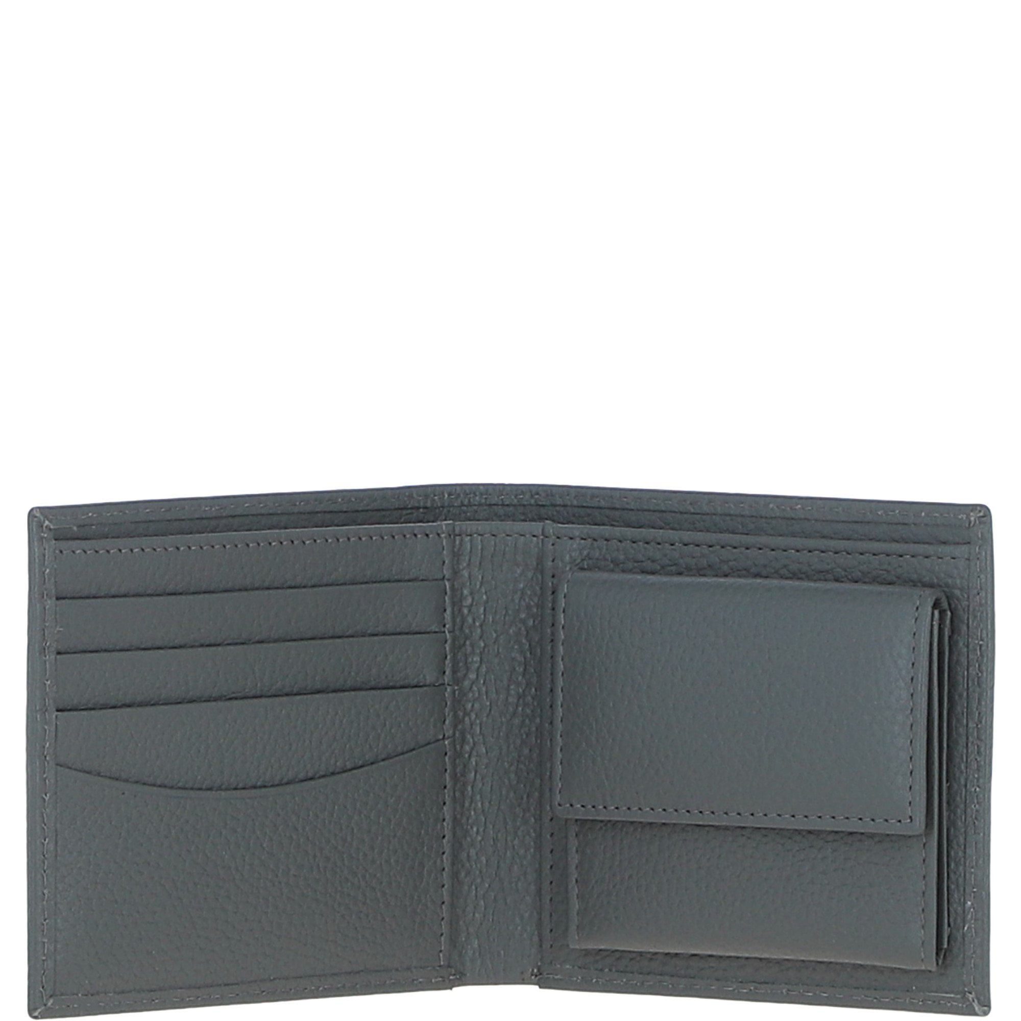 Brampton Men's Leather Wallet Grey: 31975