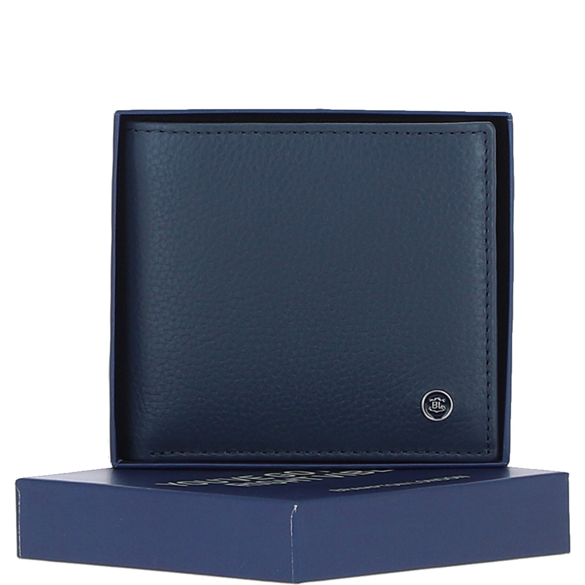 Brampton Men's Leather Wallet Navy: 31975