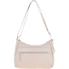 Leather Shoulder Bag with Zip & Magnetic Pocket Mushroom: Meath