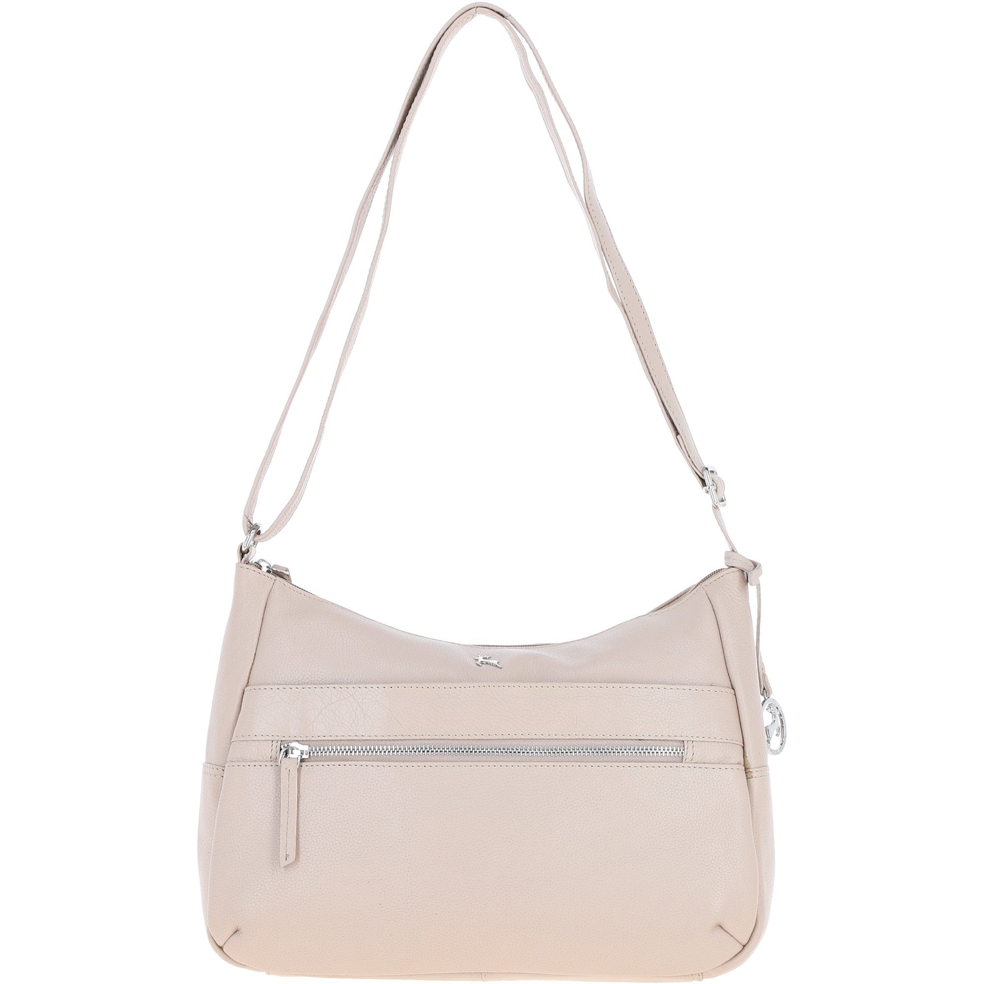 Leather Shoulder Bag with Zip & Magnetic Pocket Mushroom: Meath