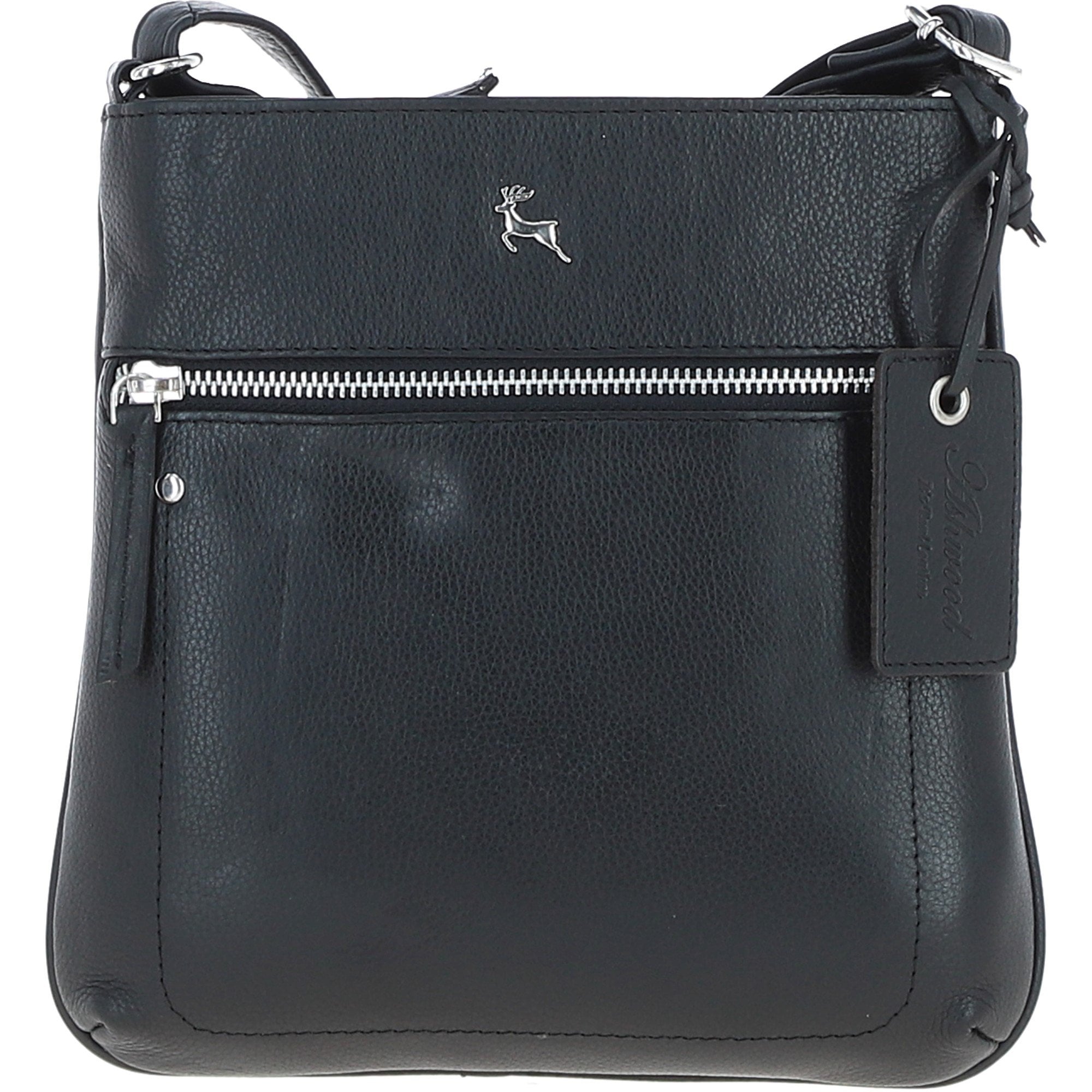 Ashwood Women's Leather Shoulder Bag Black: Edinburgh