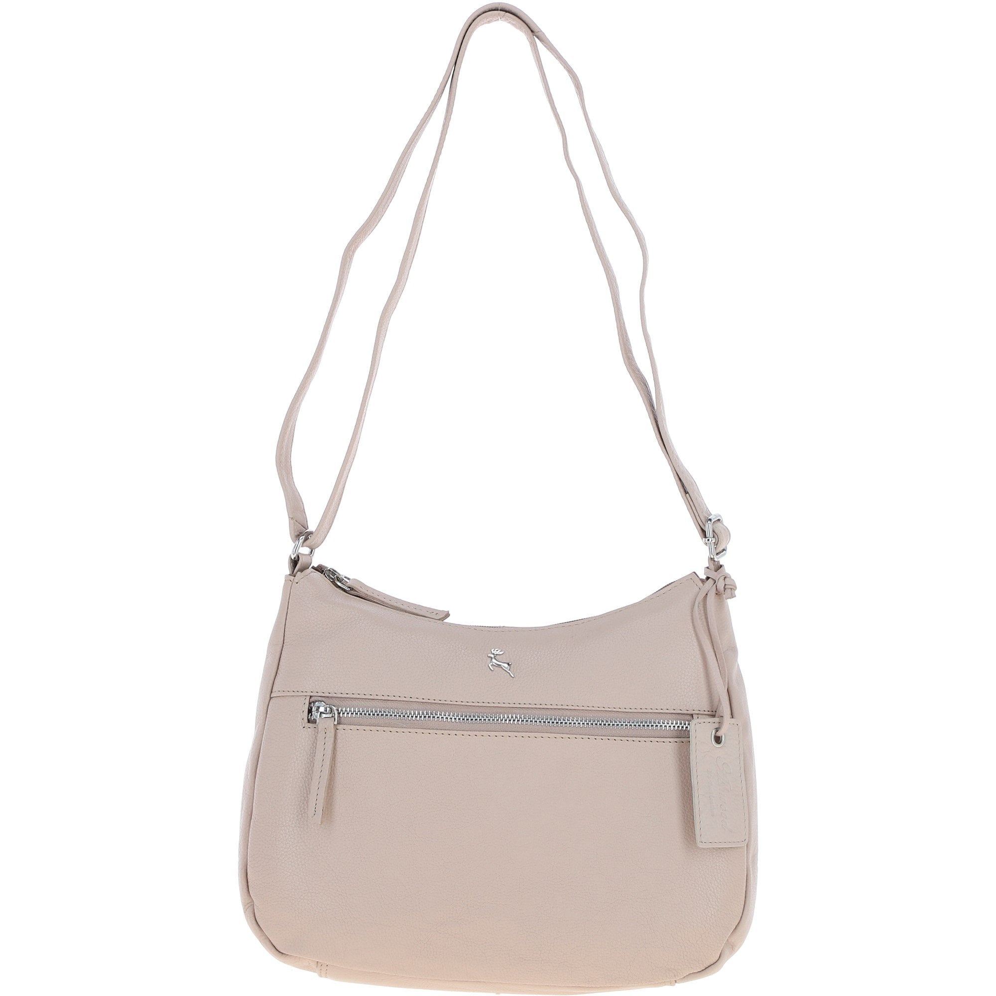 Ashwood Leather Ladies Hobo Shoulder Bag Mushroom: Shannon