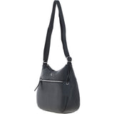 Ashwood Leather Ladies Hobo Shoulder Bag Black: Shannon