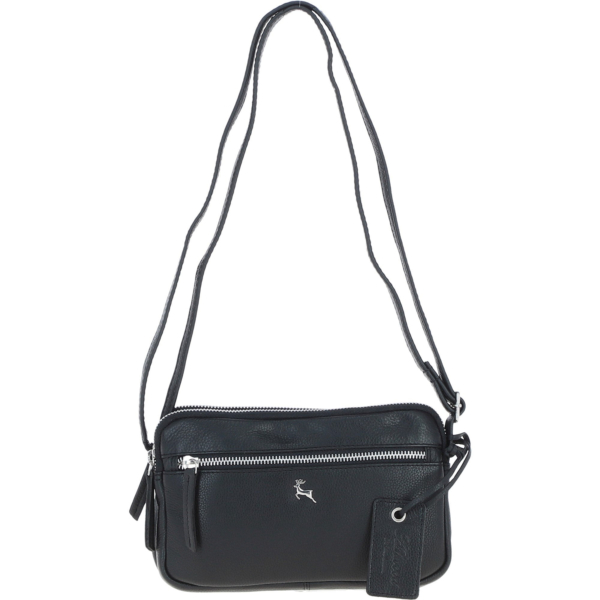 Ashwood Leather Crossbody X Shoulder Bag Black: Sterling