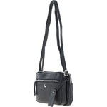 Ashwood Leather Crossbody X Shoulder Bag Black: Sterling
