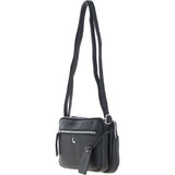 Ashwood Leather Crossbody X Shoulder Bag Black: Sterling
