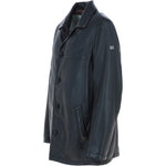Trapper Lamb Leather Brando Collared Jacket Black: Box